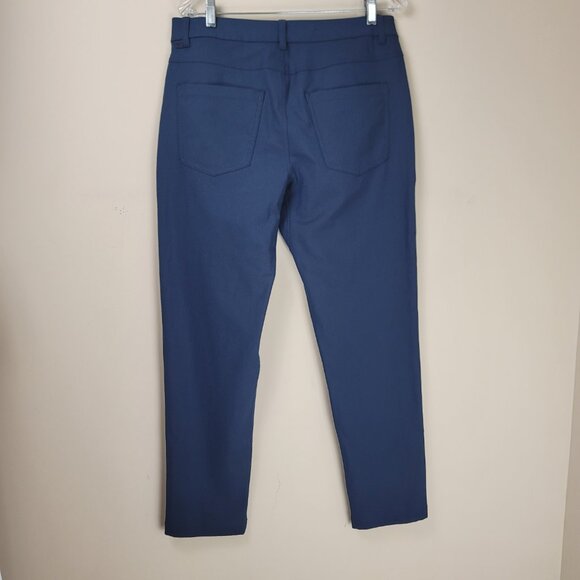 Lululemon ABC Classic Fit 5 Pant Men's Sz 32 Navy 5 Pocket Warpstreme - Picture 6 of 10